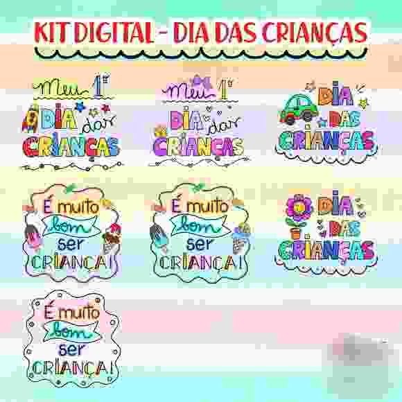 KIT DIGITAL - DIA DAS CRIANÇAS Kit Digital Dia das Crianças Frases - Imagem 1