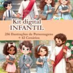 Kit Digital Jesus e as Crianças Infantil