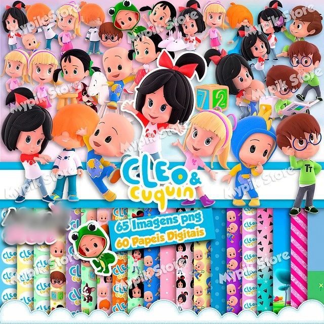 KIT_DIGITAL_CLEO_E_CUQUIN Kit Digital Cleo e Cuquin - Imagem 1