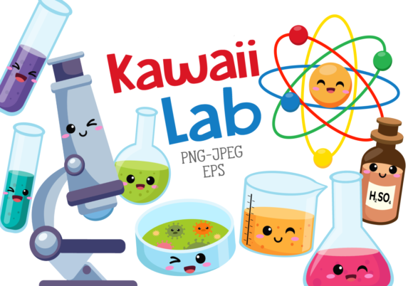 Kawaii Lab Kit Digital Laboratório Cut - Imagem 1