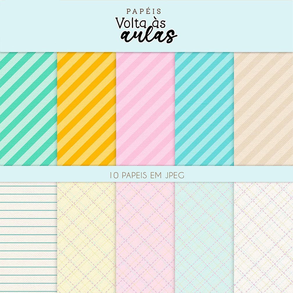 KifC_Papeis-VoltaAsAulas Kit Digital Papeis Volta as Aulas - Imagem 1