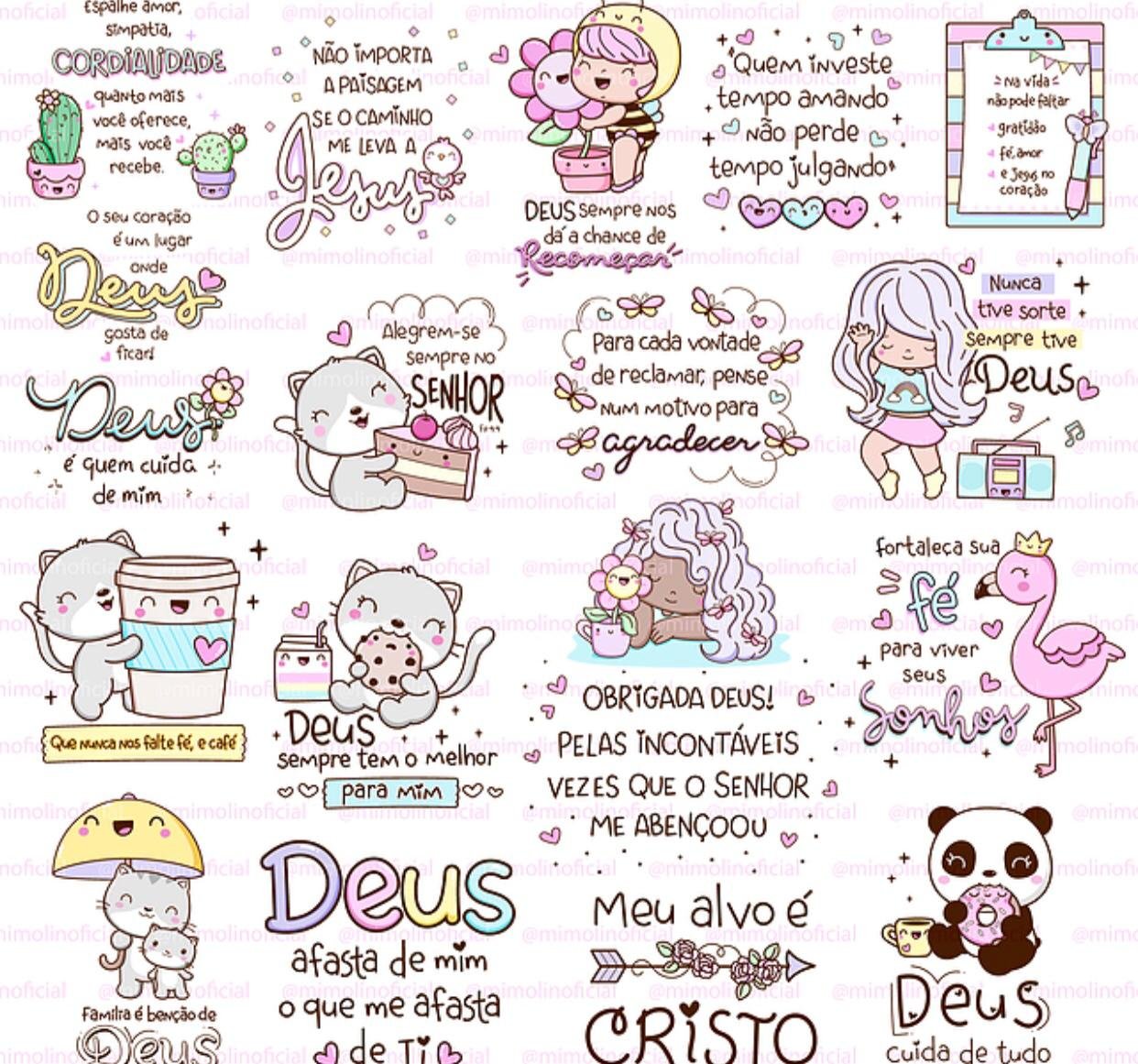Kit 3 Kit Digital Frases Motivacional Divina Kit 3 - Imagem 1