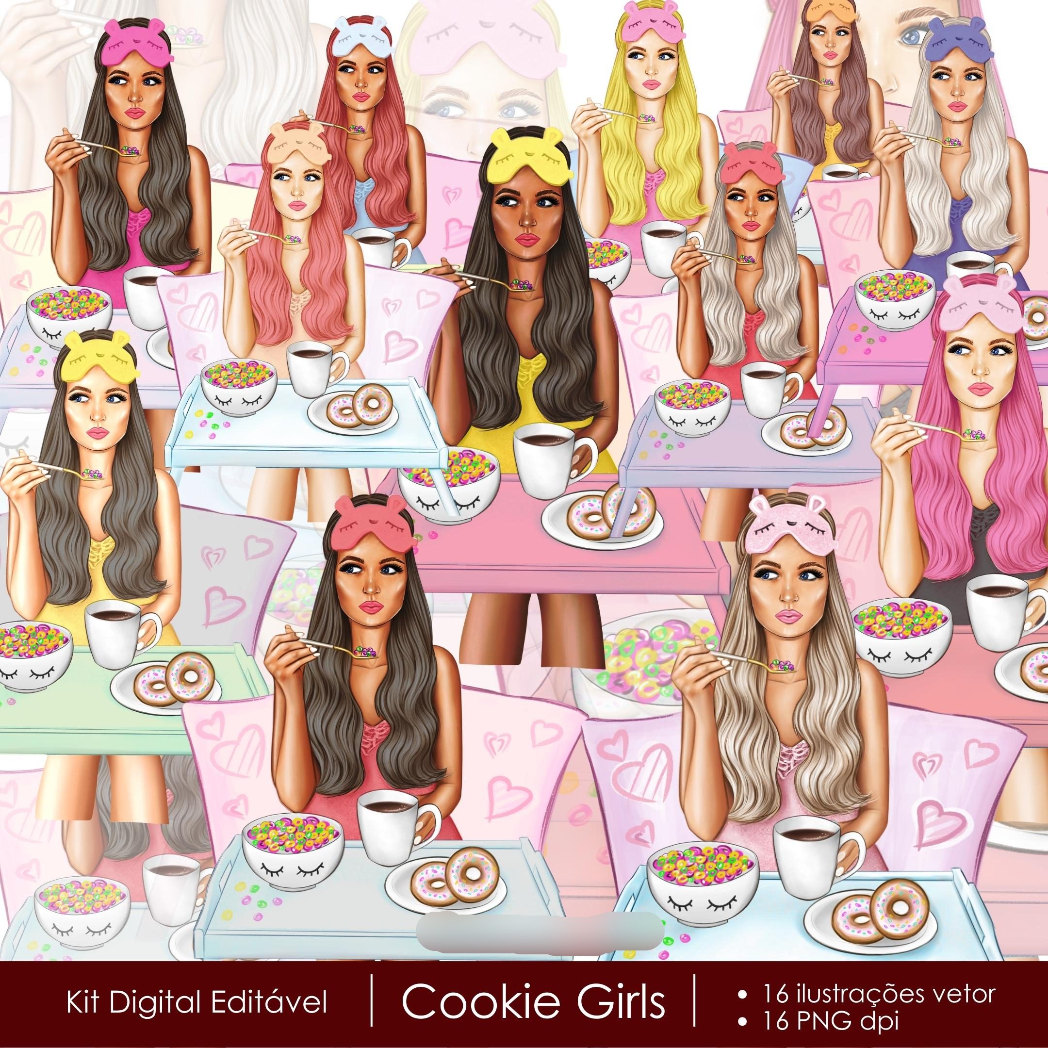 Kit Cookie Girls Kit Digital Cookie Girls - Imagem 1