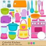 Kit Digital Cozinha Colorida