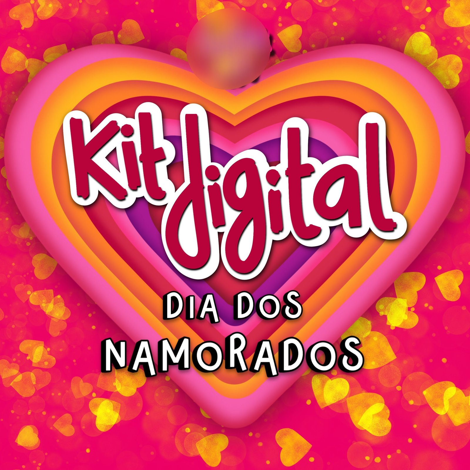 Kit Digital Dia dos Namorados IlustraCin Kit Digital Dia dos Namorados - Imagem 1