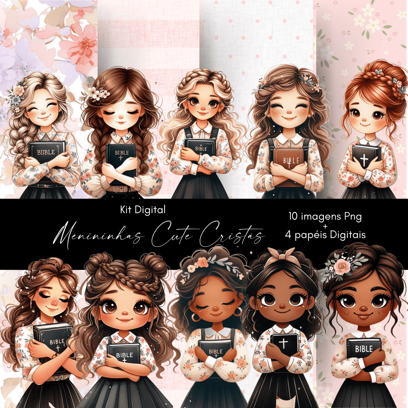 Kit Digital - Meninas Cristãs Kit Digital Meninas Cristãs - Imagem 1