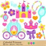 Kit Digital Princesa Colorida