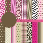 Kit Digital Papeis Safari Pink