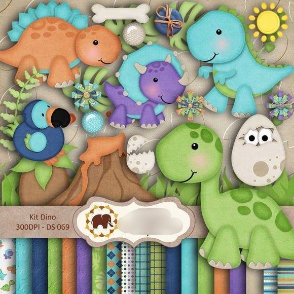 Kit Dino DS 69_DS Kit Digital Dino Baby - Imagem 1