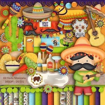 Kit Festa Mexicana DS 31_DS Kit Digital Festa Mexicana - Imagem 1