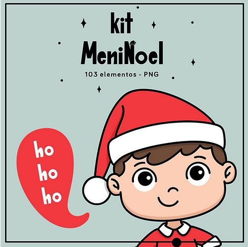 Kit Menino Natal Kit Digital Menino Natal Meninoel - Imagem 1