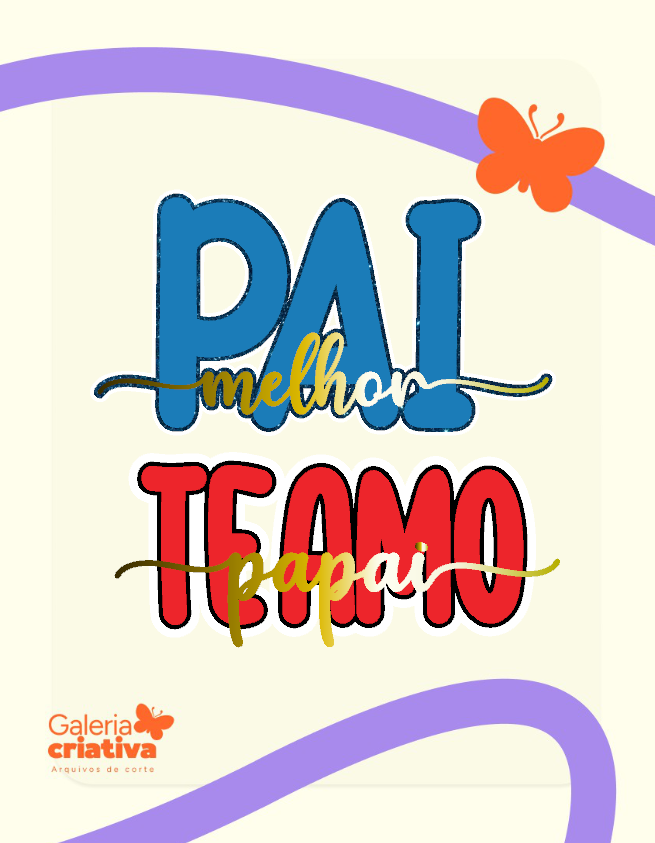 Kit Topos Melhor Pai Arquivo dia dos PaisTopo Melhor Pai - Imagem 1