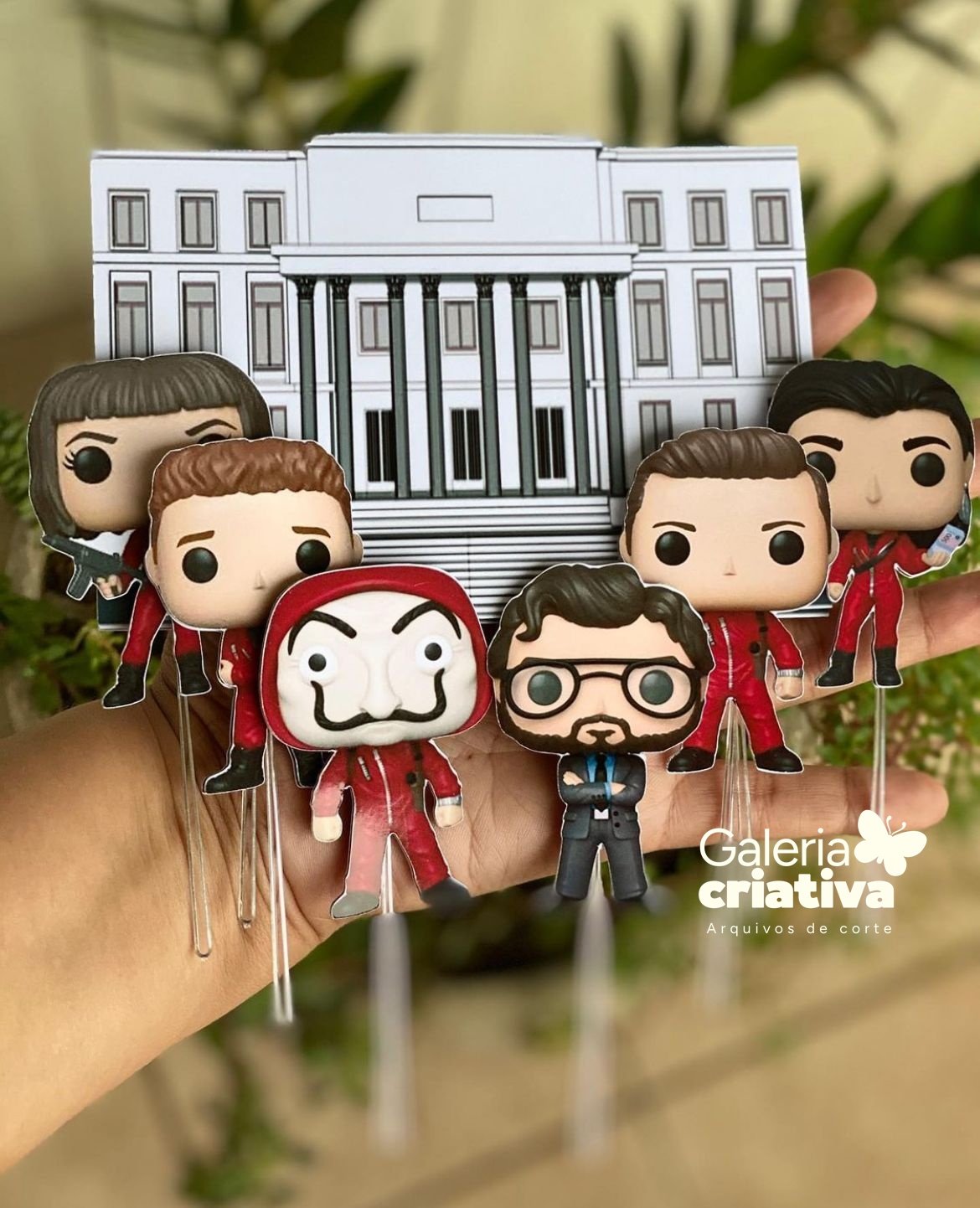 La Casa de Papel 2 Arquivo Topo de Bolo La Casa de Papel 2 - Imagem 1