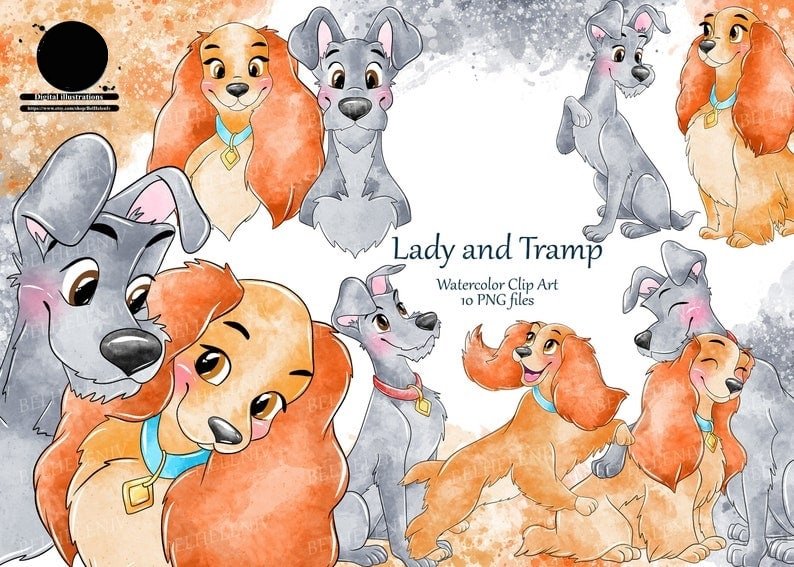 Lady and Tramp Kit Digital Landy And The Tramp - Imagem 1