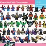 Kit Digital Lego Super Herois