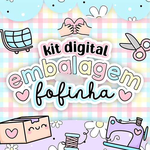 Letterinhas Kit Digital Embalagens Fofas Kit Digital Embalagem Fofinha - Imagem 1