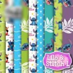 Arquivo Kit Digital Papéis Lilo e Stitch