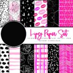 Kit Digital Papeis Pink Black