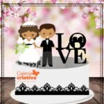 Arquivo Topo de Bolo Love Noivinhos