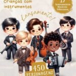 Kit Digital Meninos Musica Intrumentos