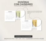 Arquivo Divisórias Abas + Calendários 2025-2030 - Imagem 3