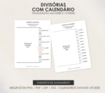 Arquivo Divisórias Abas + Calendários 2025-2030 - Imagem 5