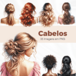 Kit Digital Mulheres de Costas Cabelos