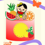 Arquivo Topo de Bolo Magali Baby Frutas
