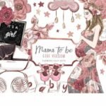 Kit Digital Gestante Clipart