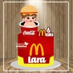 Arquivo Topo de Bolo Mc Donalds Baby Menina em Camadas