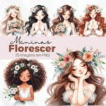 Kit Digital Meninas Florecer