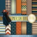 Kit Digital Papeis Merida