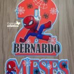 Arquivo Topo de Bolo Mesversário Homem Aranha