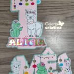 Arquivo Topo de Bolo Mesversário Lhama