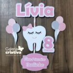 Arquivo Topo de Bolo Meu Primeiro Dentinho Rosa
