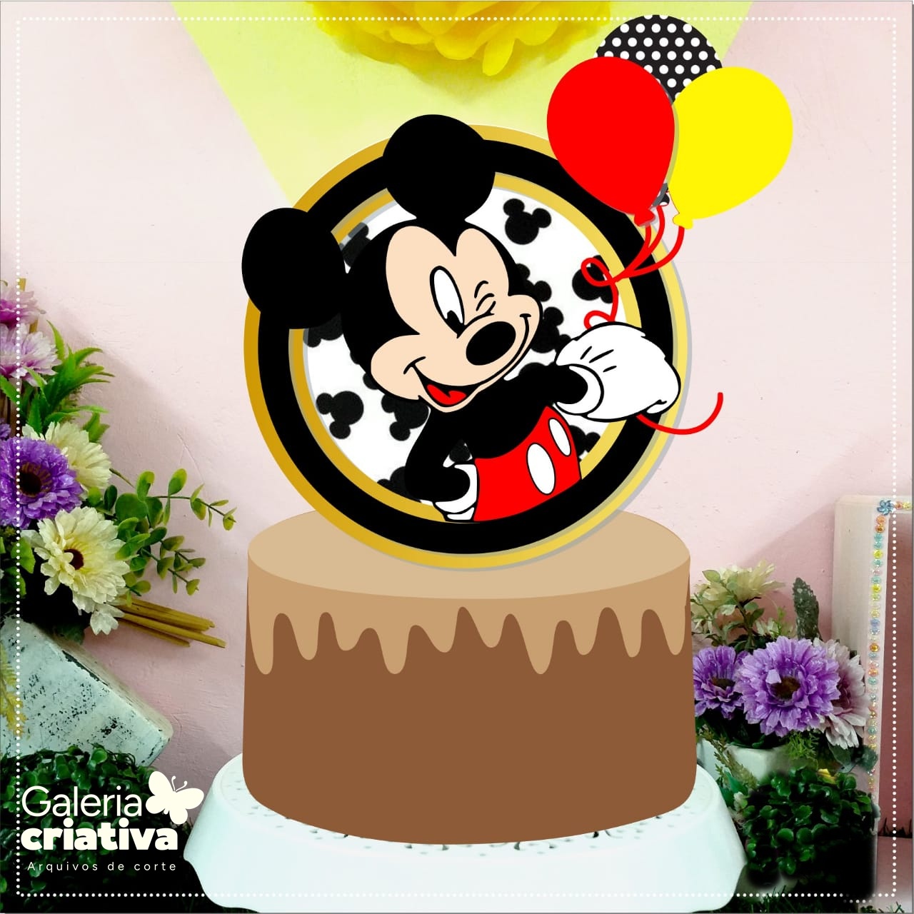 Mickey Shaker 2 Arquivo Topo de Bolo Mickey Shaker 2 - Imagem 1