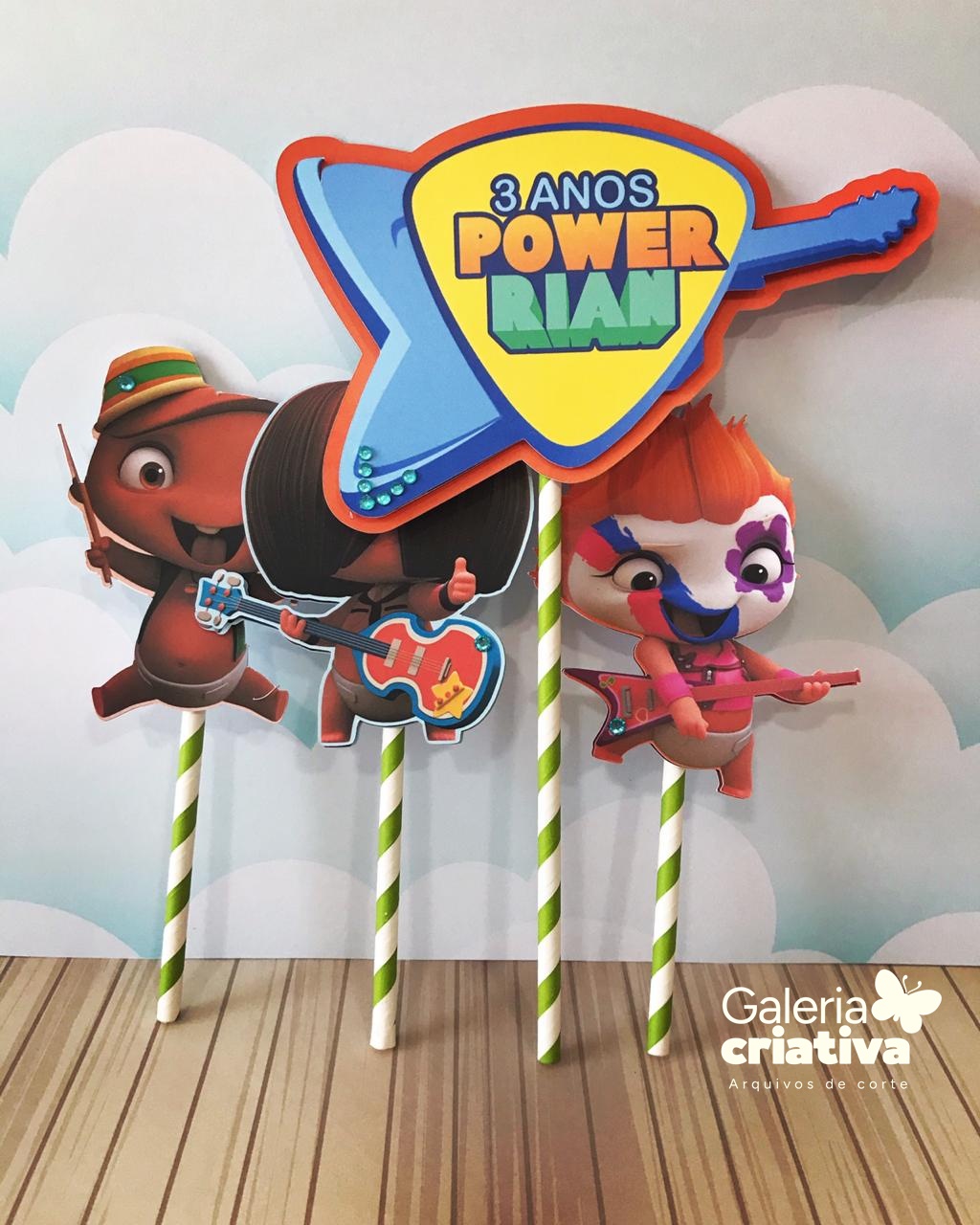 Mini Beats Power Rockets 2 Arquivo Topo de Bolo Mini Beats Power Rockets 2 - Imagem 1