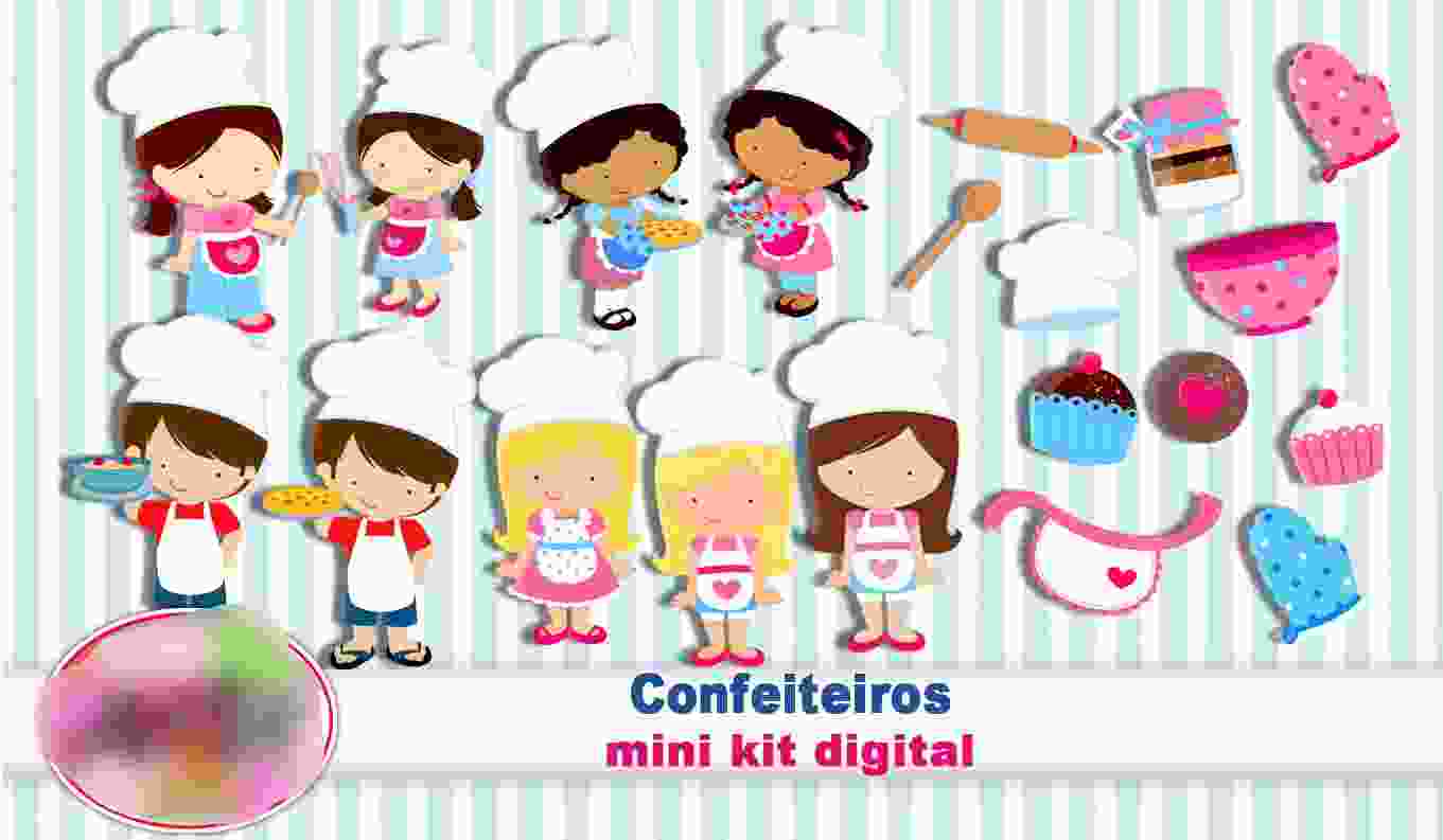 Mini Kit Confeiteiros Kit Digital Mini Confeiteiros - Imagem 1