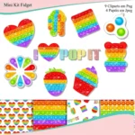 Kit Digital Mini Fidget Pop It