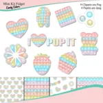 Kit Digital Fidget Candy Color Pop It