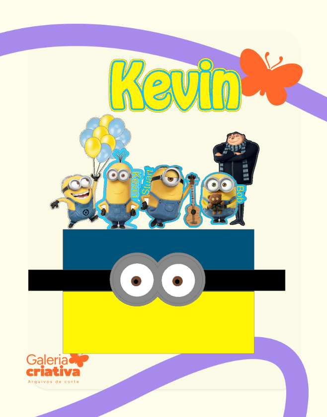 Minions 2 Arquivo Topo de Bolo Minions 2 - Imagem 1