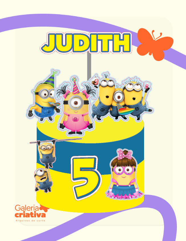 Minions 3 Arquivo Topo de Bolo Minions 3 - Imagem 1