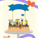 Arquivo Topo de Bolo Minions 6