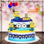 Arquivo Topo de Bolo Minions em Camadas 3
