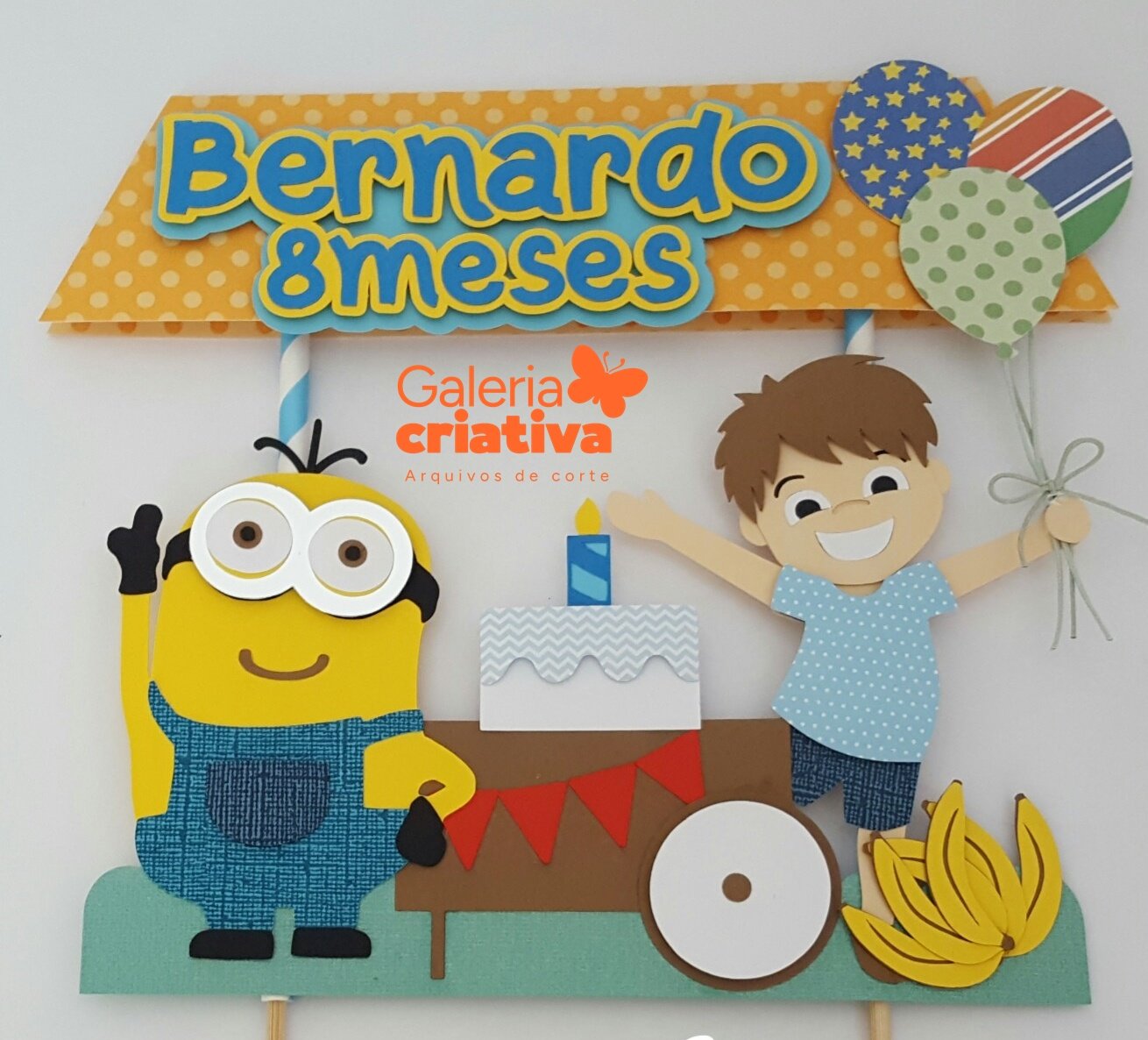 Minions em Camadas 4 Arquivo Topo de Bolo Minions em Camadas 4 - Imagem 1