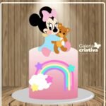 Arquivo Topo de Bolo Minnie Baby em Camadas 2