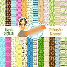 Moana Kit Digital Papeis Moana - Imagem 1