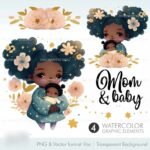 Kit Digital Mãe e Bebê Negras