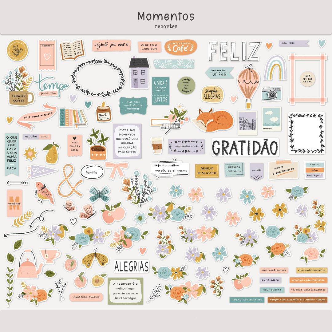 Momentos Recortes Kit Digital Momentos - Imagem 1