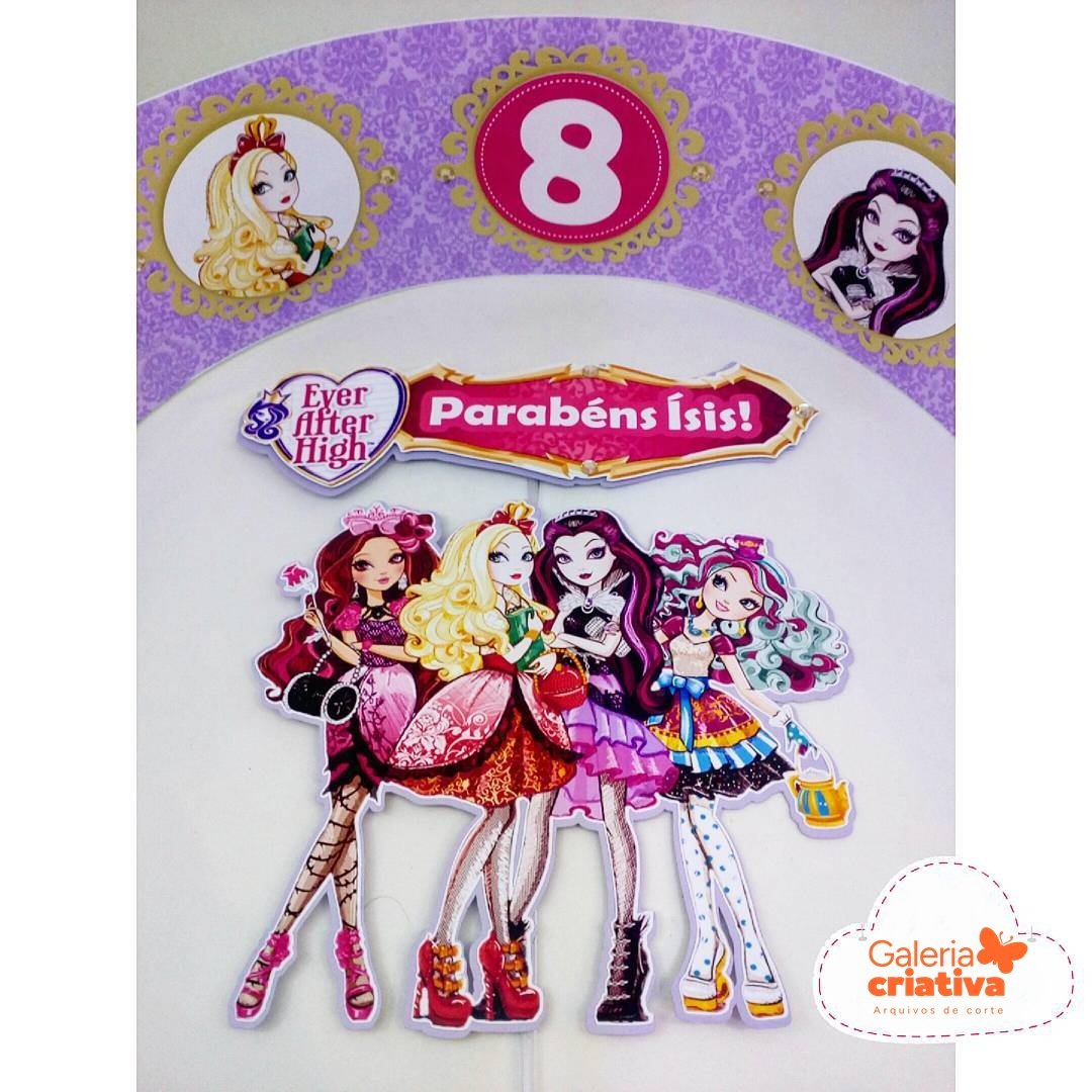 Monster High Arquivo Topo de Bolo Monster High - Imagem 1